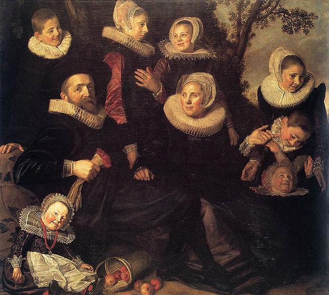 Frans Hals Portrait of an unknown family Sweden oil painting art
